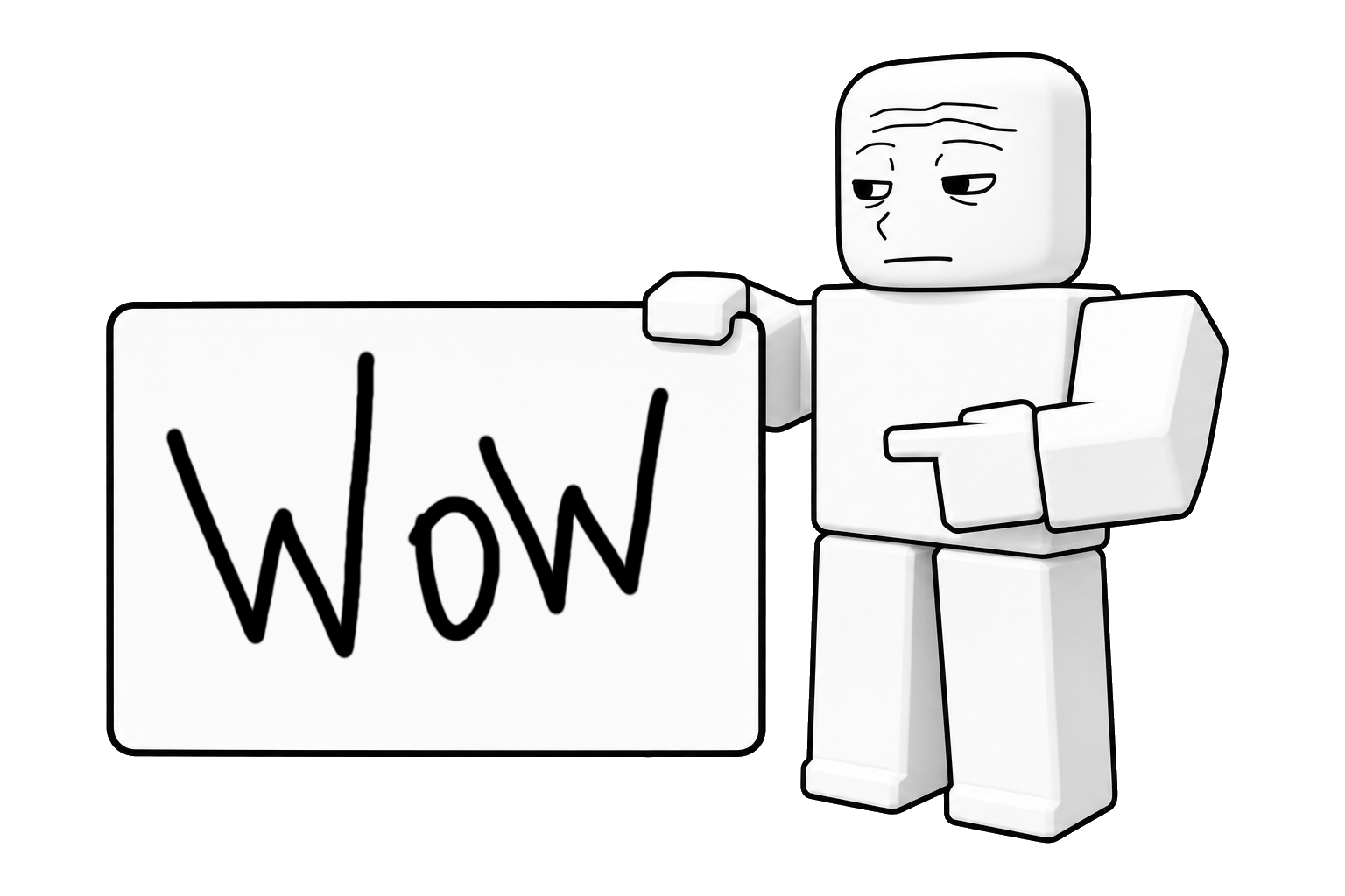 WOBLOX tokenomics mascot